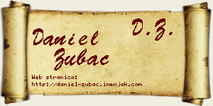 Daniel Zubac vizit kartica